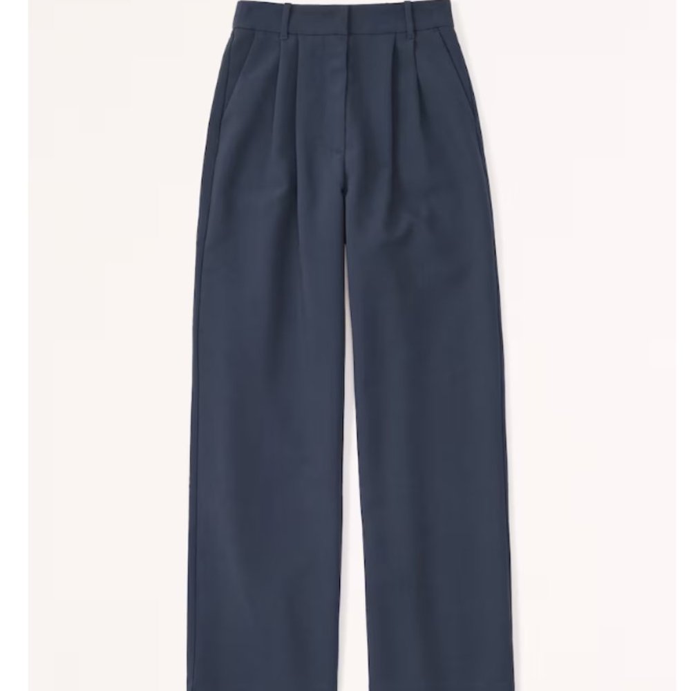 A&F Sloane Tailored Pant - Navy Size 34s/18s